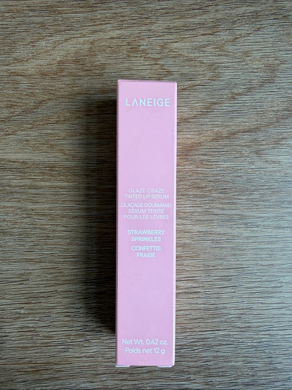 LANEIGE Glaze Craze Tinted Lip Serum — Strawberry Sprinkles (Pink)